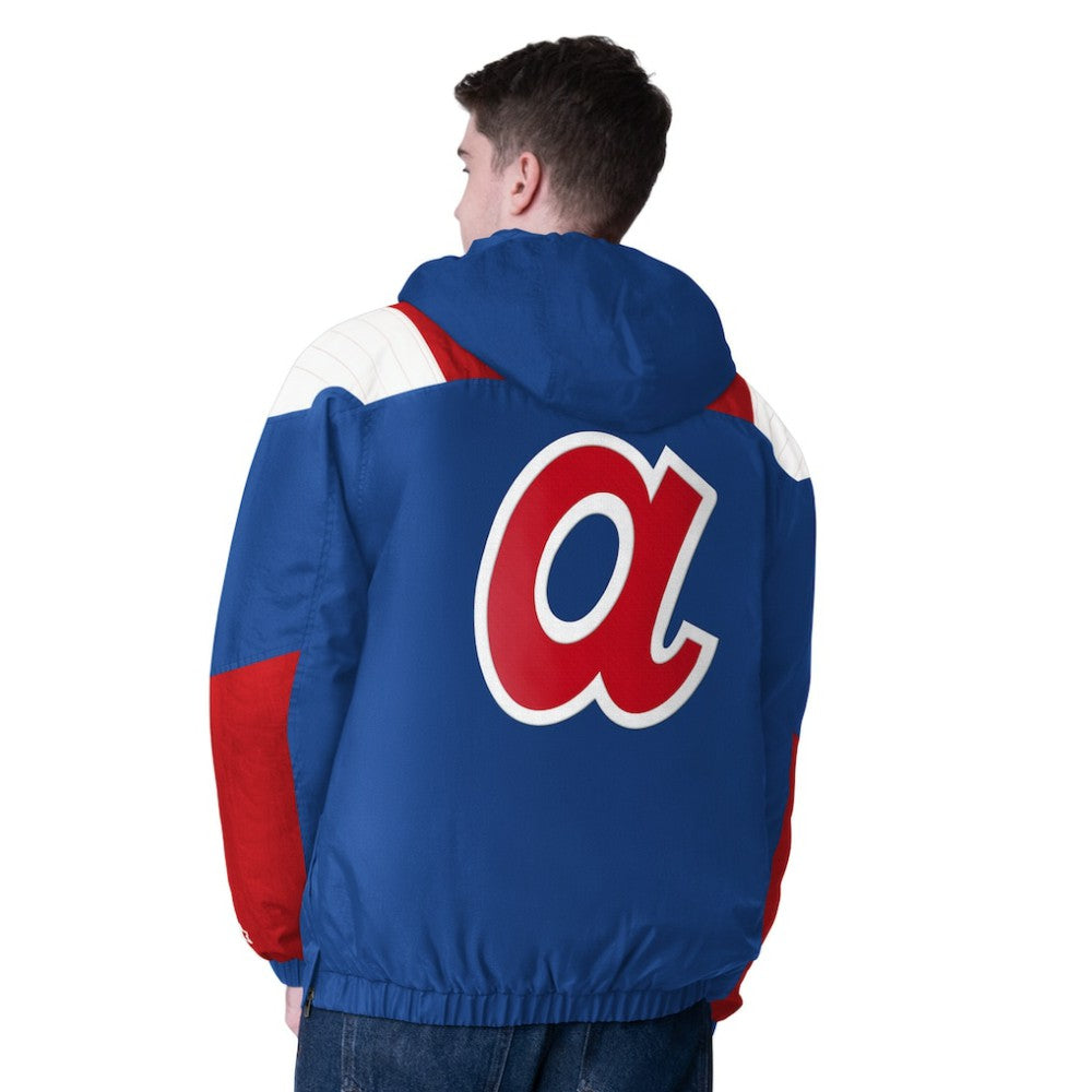 MLB Atlanta Braves Starter Cooperstown Collection Charger Half-Zip Jacket