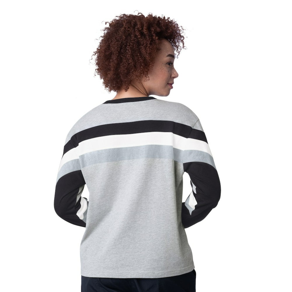 MLB Chicago White Sox Starter Women's Triple A Fashion Color Block Long Sleeve Top