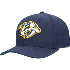 NHL Navy Nashville Predators Mitchell & Ness Core Team Ground Pro Adjustable Hat