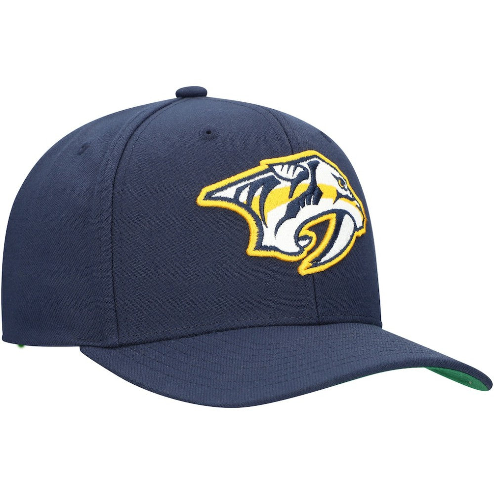 NHL Navy Nashville Predators Mitchell & Ness Core Team Ground Pro Adjustable Hat