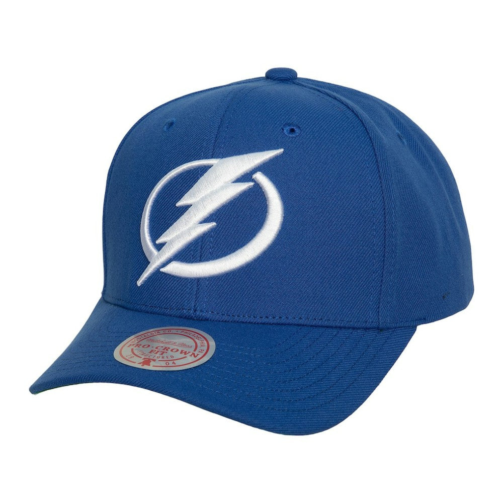 NHL Blue Tampa Bay Lightning Mitchell & Ness Core Team Ground Pro Adjustable Hat