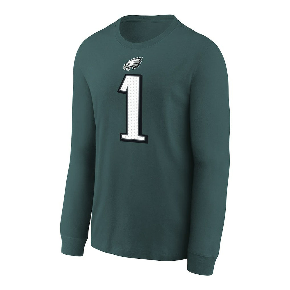Jalen Hurts  Youth Player Name & Number Long Sleeve T-Shirt - Philadelphia Eagles