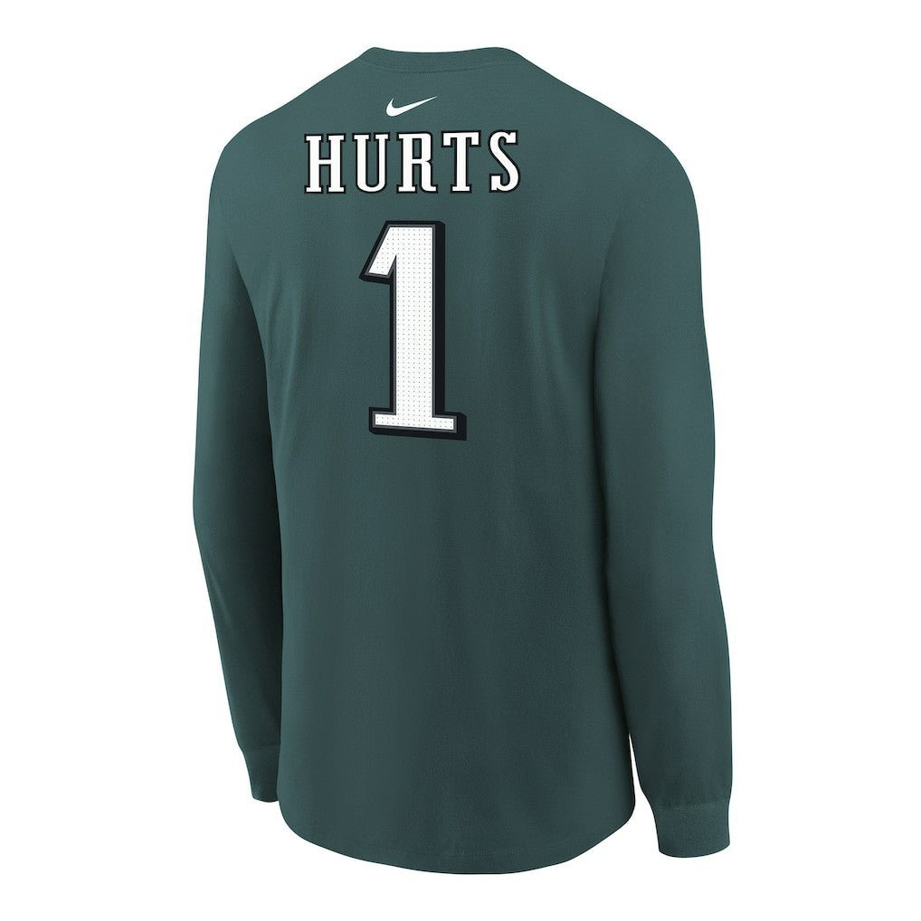 Jalen Hurts  Youth Player Name & Number Long Sleeve T-Shirt - Philadelphia Eagles