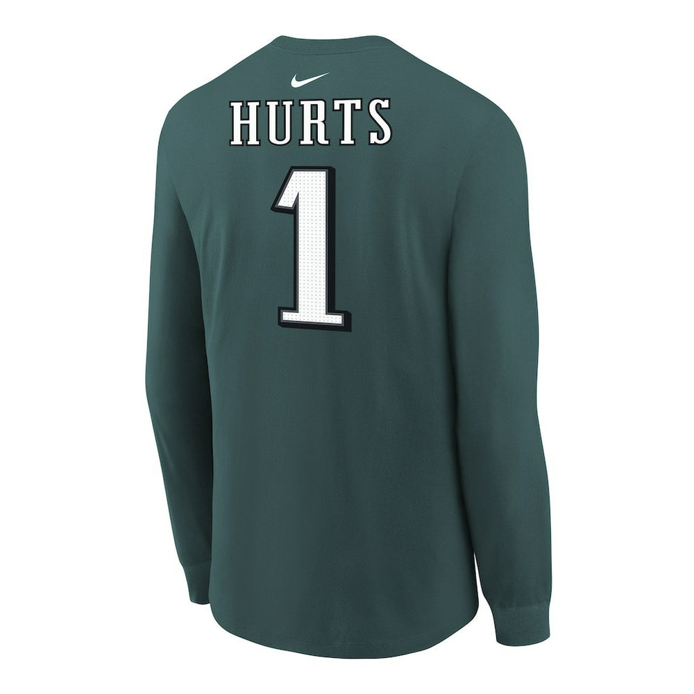Jalen Hurts  Youth Player Name & Number Long Sleeve T-Shirt - Philadelphia Eagles