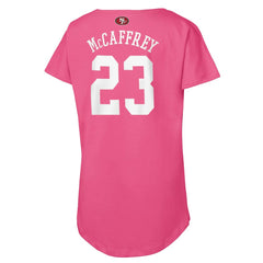 Christian McCaffrey  Girls Youth Player Name & Number T-Shirt - San Francisco 49ers