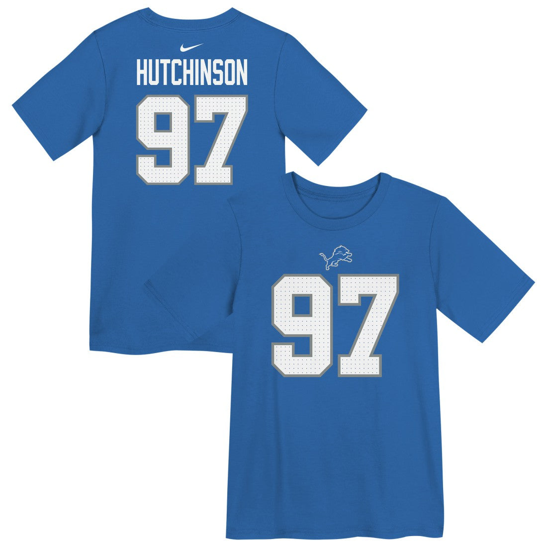Aidan Hutchinson  Preschool Player Name & Number T-Shirt - Detroit Lions