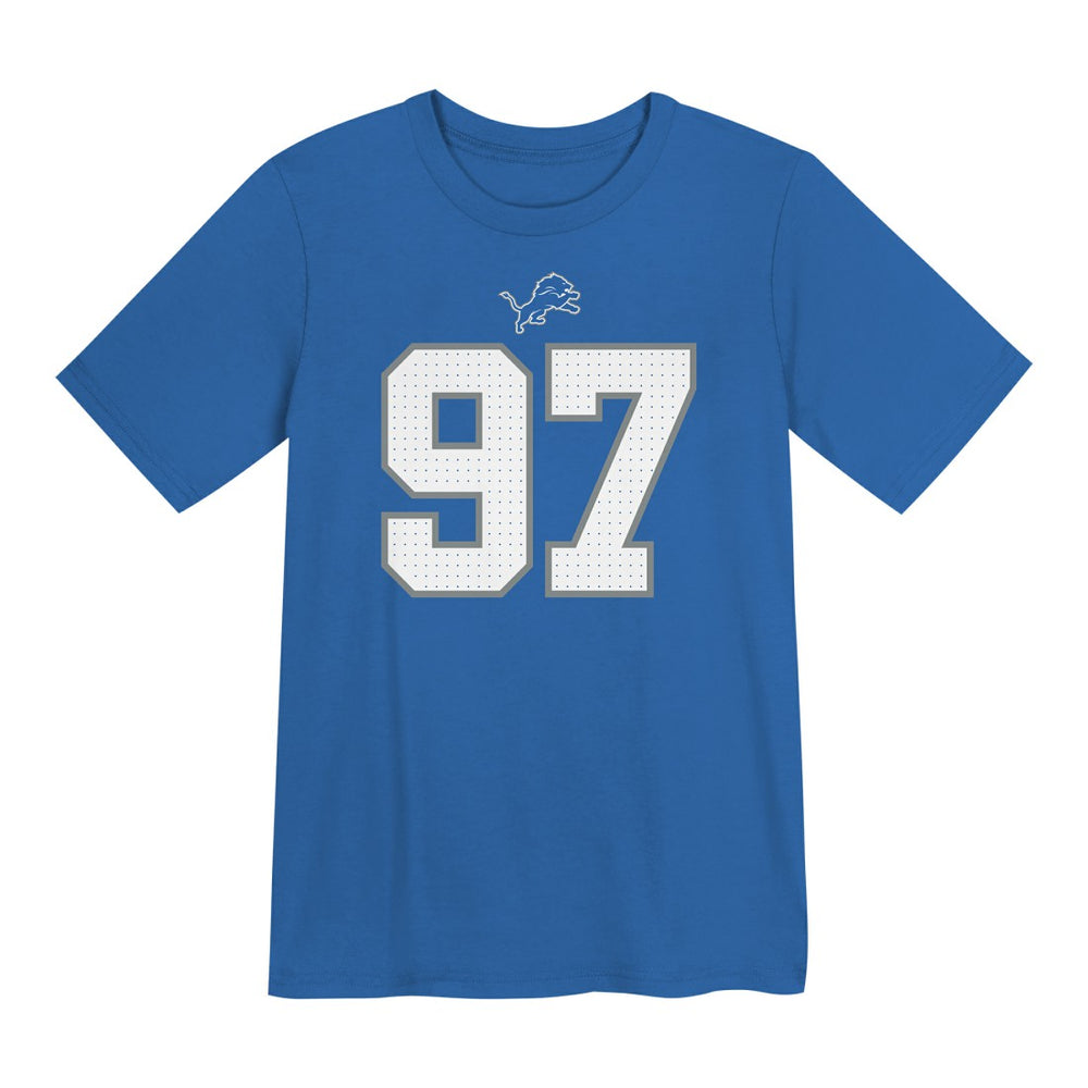 Aidan Hutchinson  Preschool Player Name & Number T-Shirt - Detroit Lions