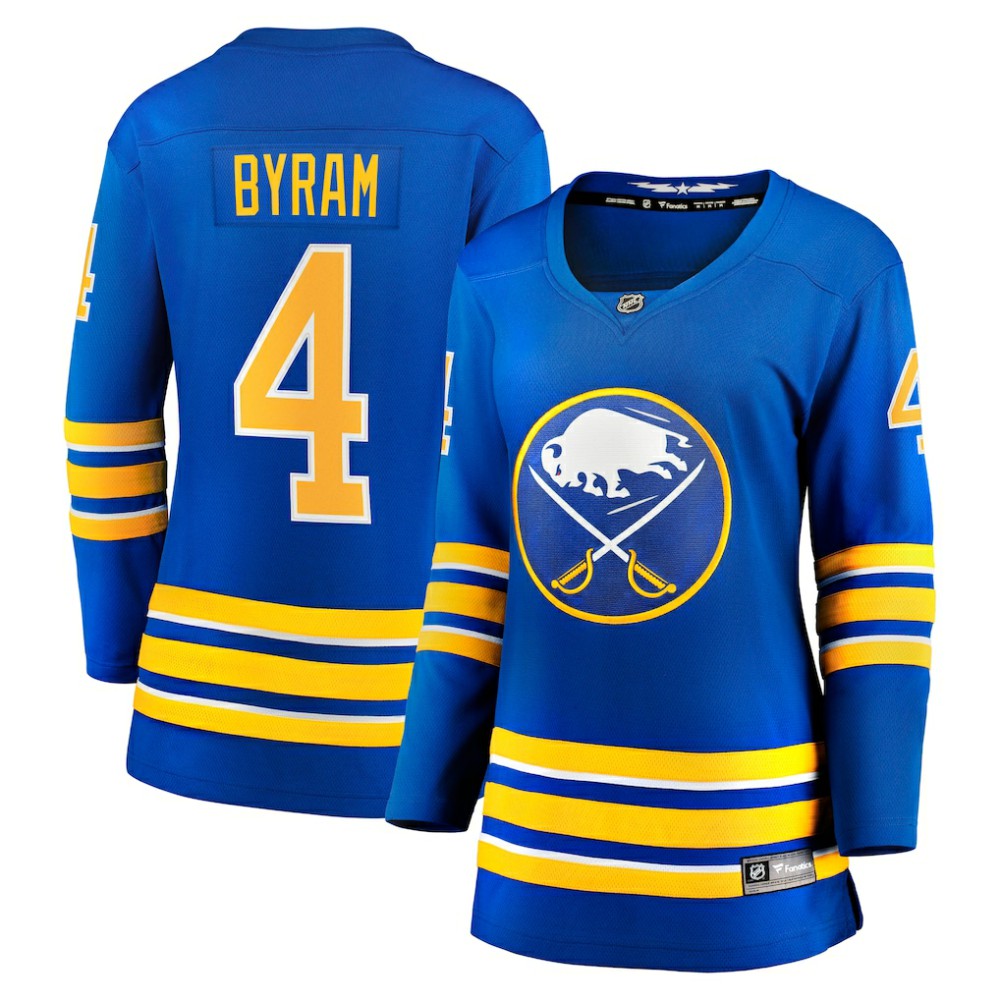 NHL Royal Bowen Byram Buffalo Sabres Fanatics Women's Home Breakaway Player Jersey