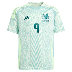 Raul Jimenez Mexico National Team Youth 2024 Away Replica Player Jersey - Adidas Green