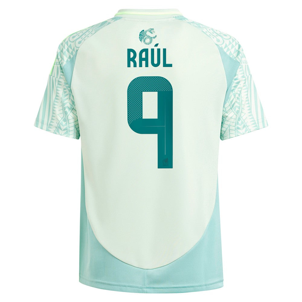 Raul Jimenez Mexico National Team Youth 2024 Away Replica Player Jersey - Adidas Green