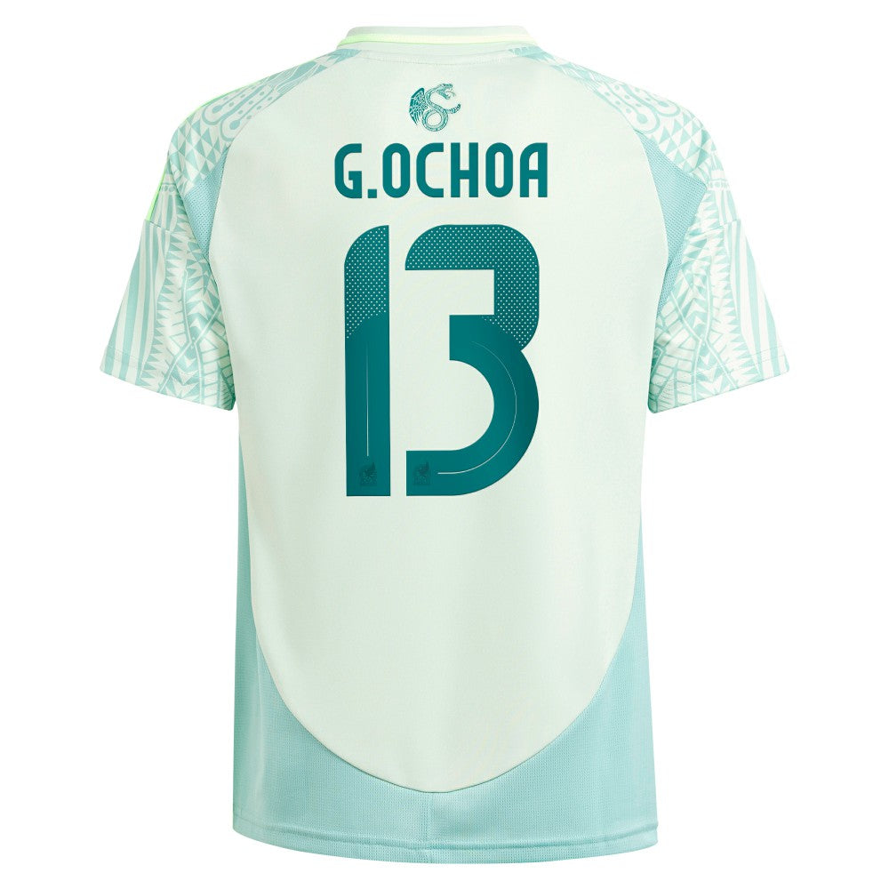 Guillermo Ochoa Mexico National Team Youth 2024 Away Replica Player Jersey - Adidas Green