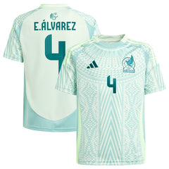 Edson Alvarez Mexico National Team Youth 2024 Away Replica Player Jersey - Adidas Green