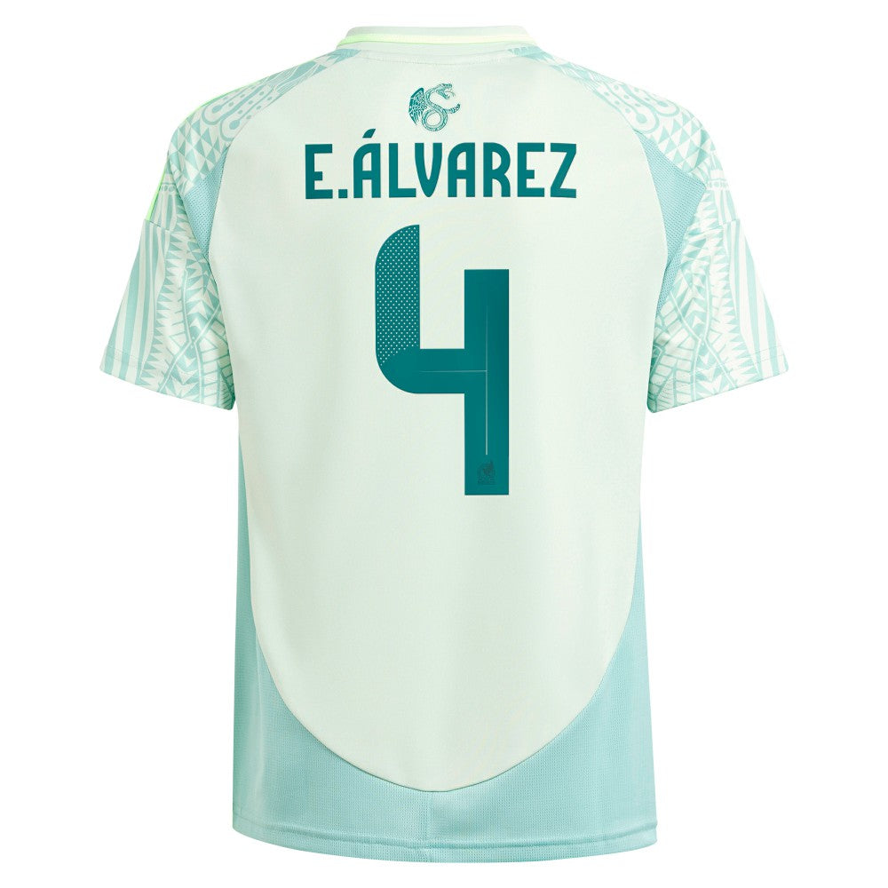 Edson Alvarez Mexico National Team Youth 2024 Away Replica Player Jersey - Adidas Green