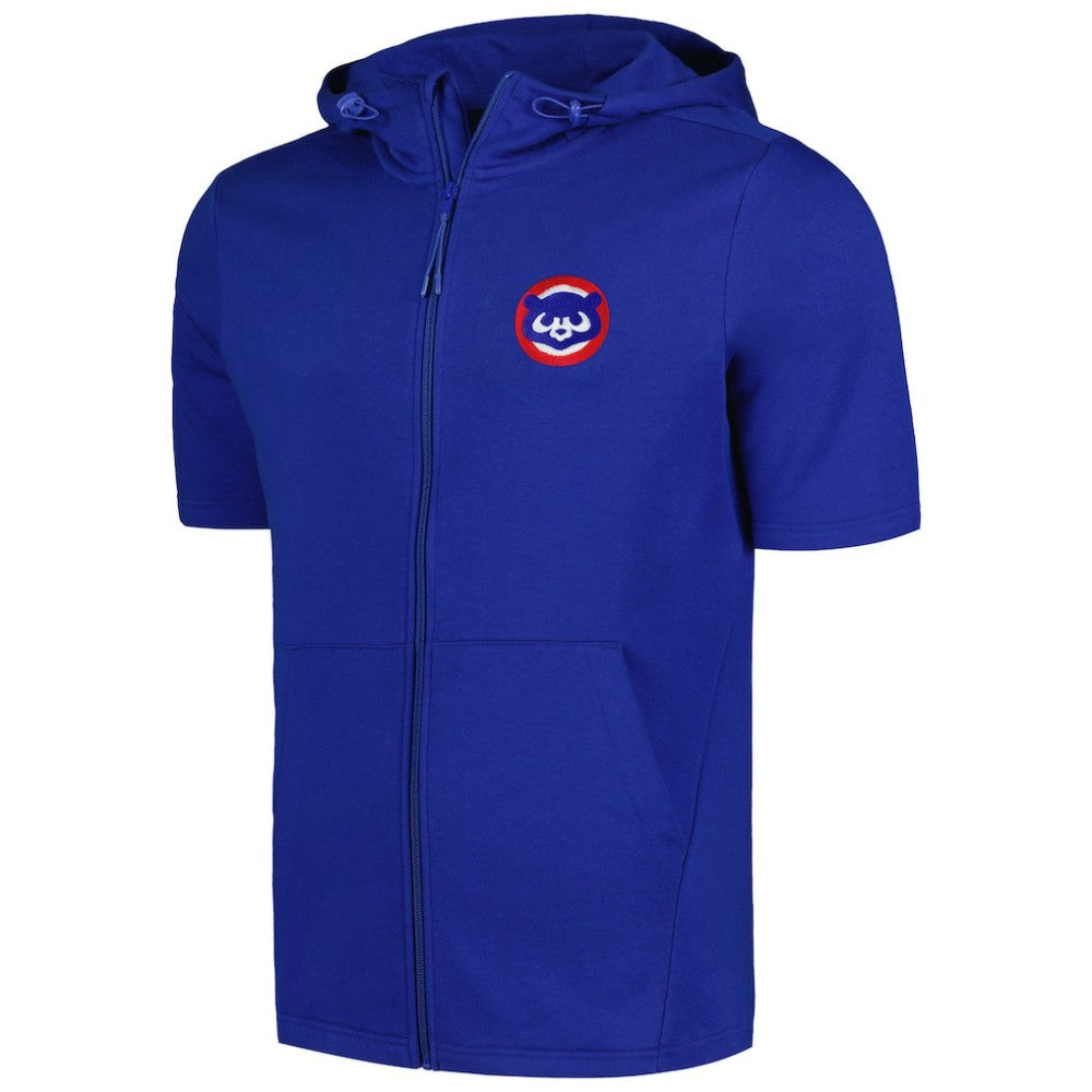 MLB Chicago Cubs Levelwear Recruit Short Sleeve Full-Zip Hoodie