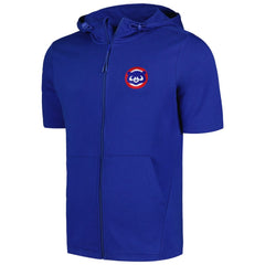 MLB Chicago Cubs Levelwear Recruit Short Sleeve Full-Zip Hoodie
