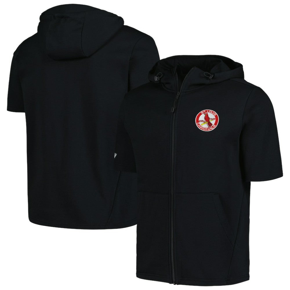 MLB St. Louis Cardinals Levelwear Recruit Short Sleeve Full-Zip Hoodie