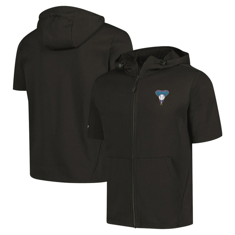 MLB Arizona Diamondbacks Levelwear Recruit Short Sleeve Full-Zip Hoodie