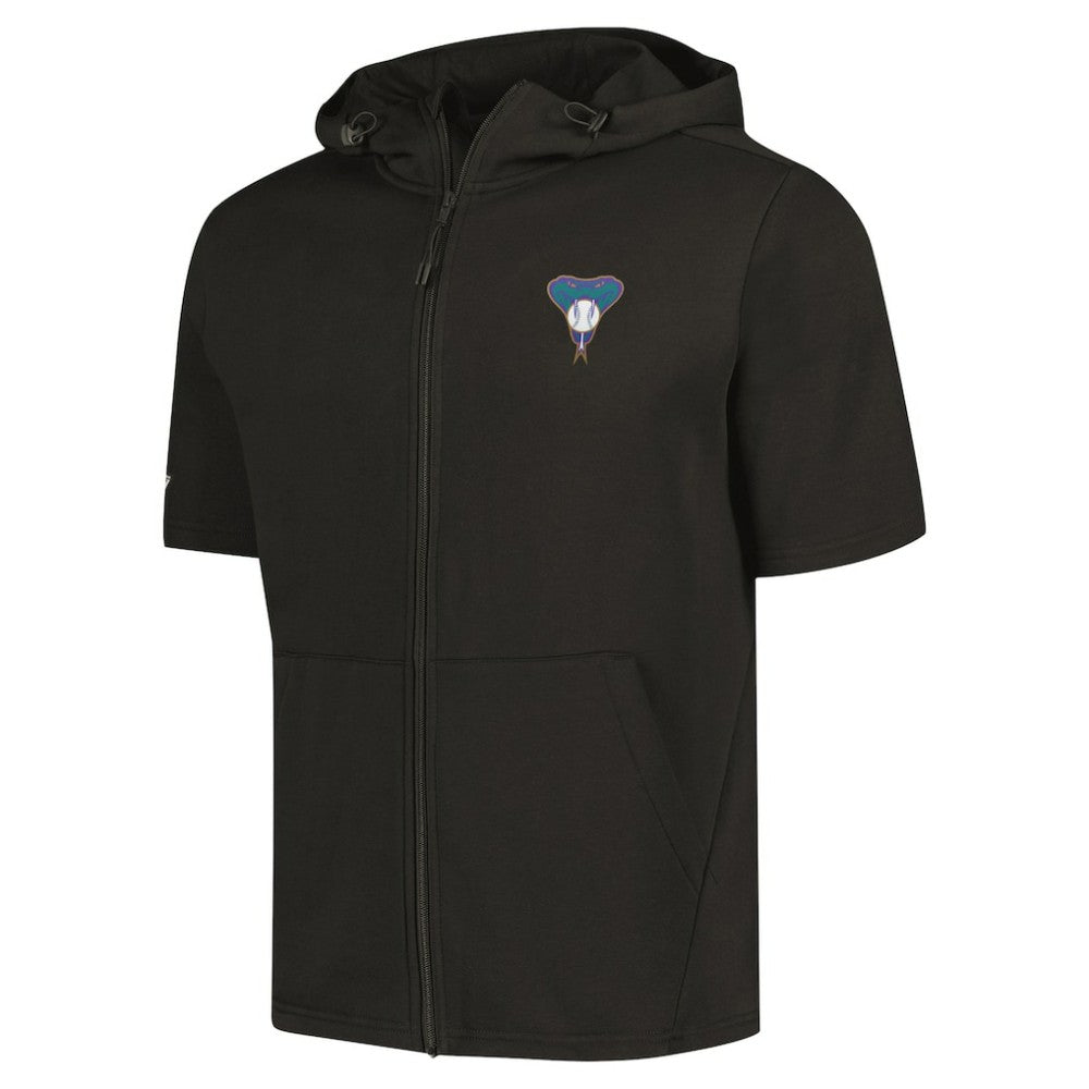 MLB Arizona Diamondbacks Levelwear Recruit Short Sleeve Full-Zip Hoodie