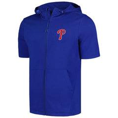MLB Philadelphia Phillies Levelwear Recruit Short Sleeve Full-Zip Hoodie