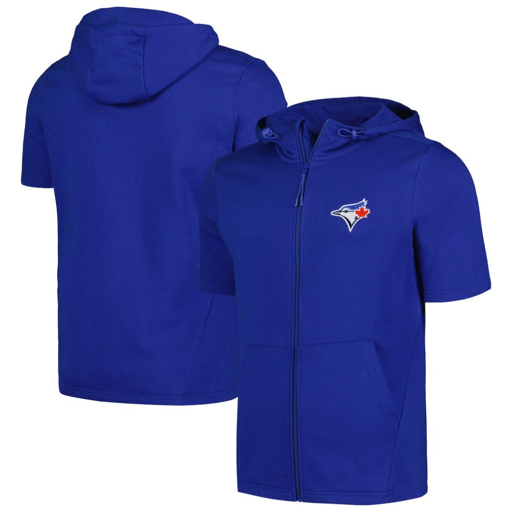 MLB Toronto Blue Jays Levelwear Recruit Short Sleeve Full-Zip Hoodie