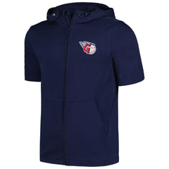 MLB Cleveland Guardians Levelwear Recruit Short Sleeve Full-Zip Hoodie