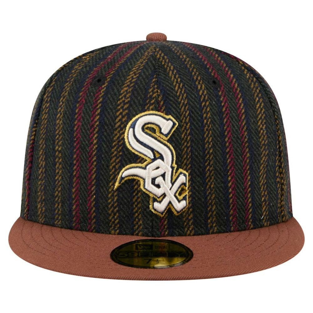 MLB Chicago White Sox New Era Vintage Herringbone 59FIFTY Fitted Hat