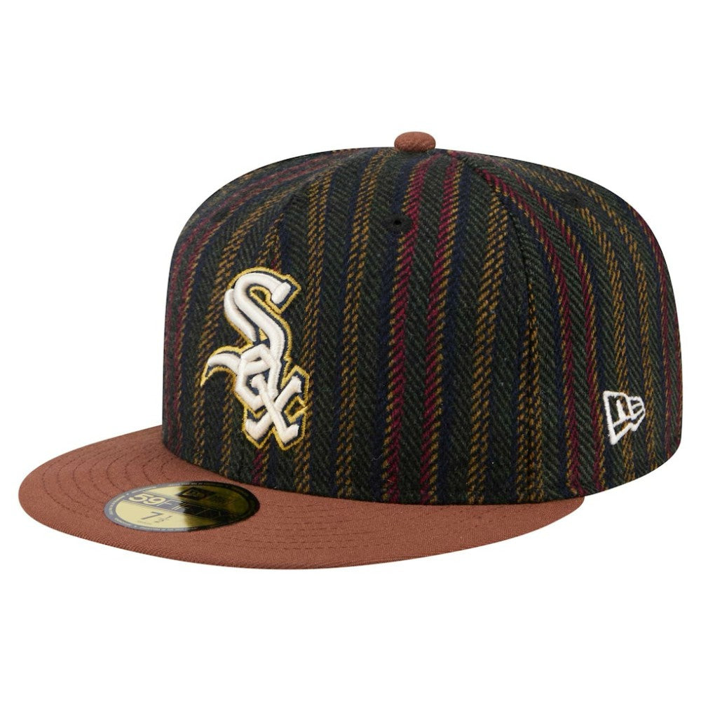 MLB Chicago White Sox New Era Vintage Herringbone 59FIFTY Fitted Hat