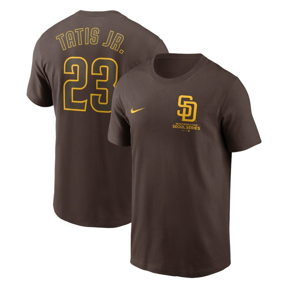 MLB Fernando Tatis Jr. San Diego Padres Nike 2024 MLB World Tour Seoul Series Name & Number T-Shirt