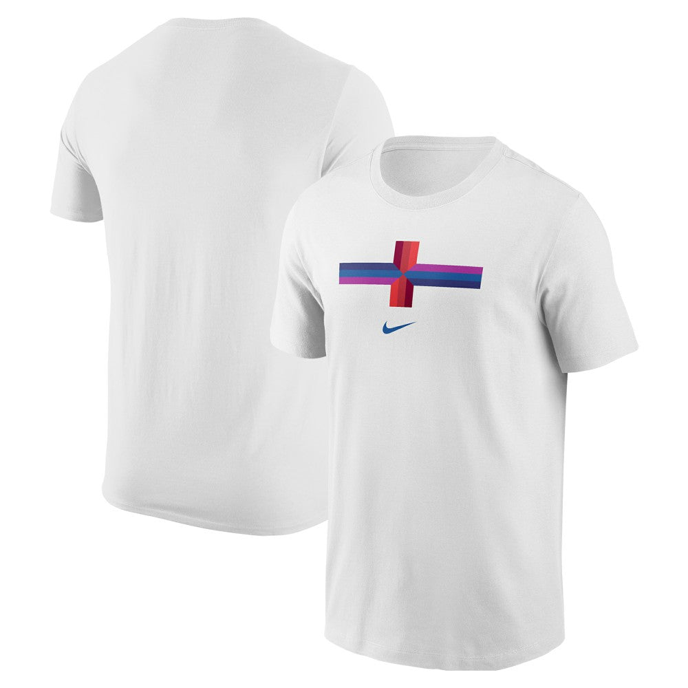 England National Team Localized Core Cotton T-Shirt - Nike White