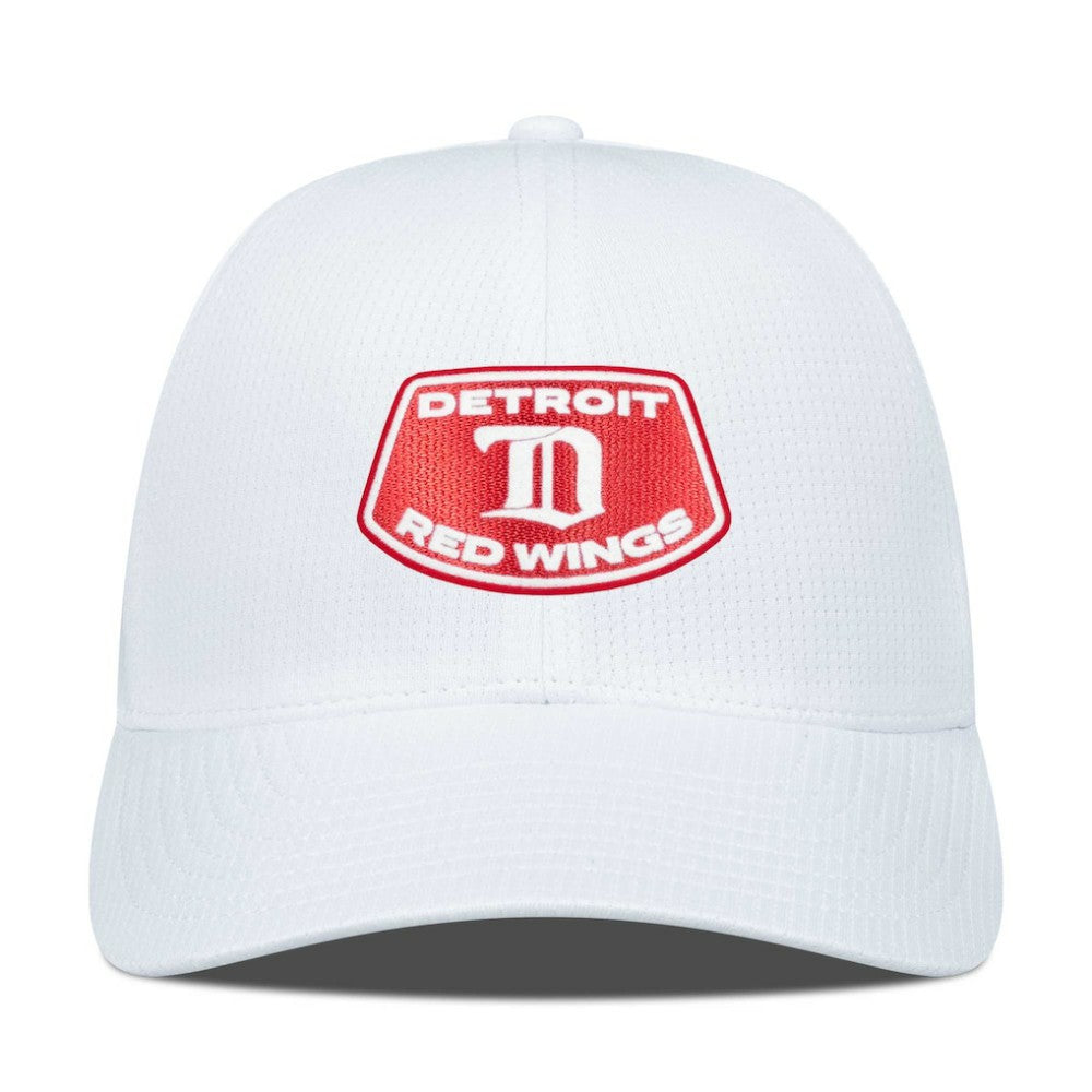 NHL White Detroit Red Wings Levelwear Retro Skylight Zephyr Adjustable Hat