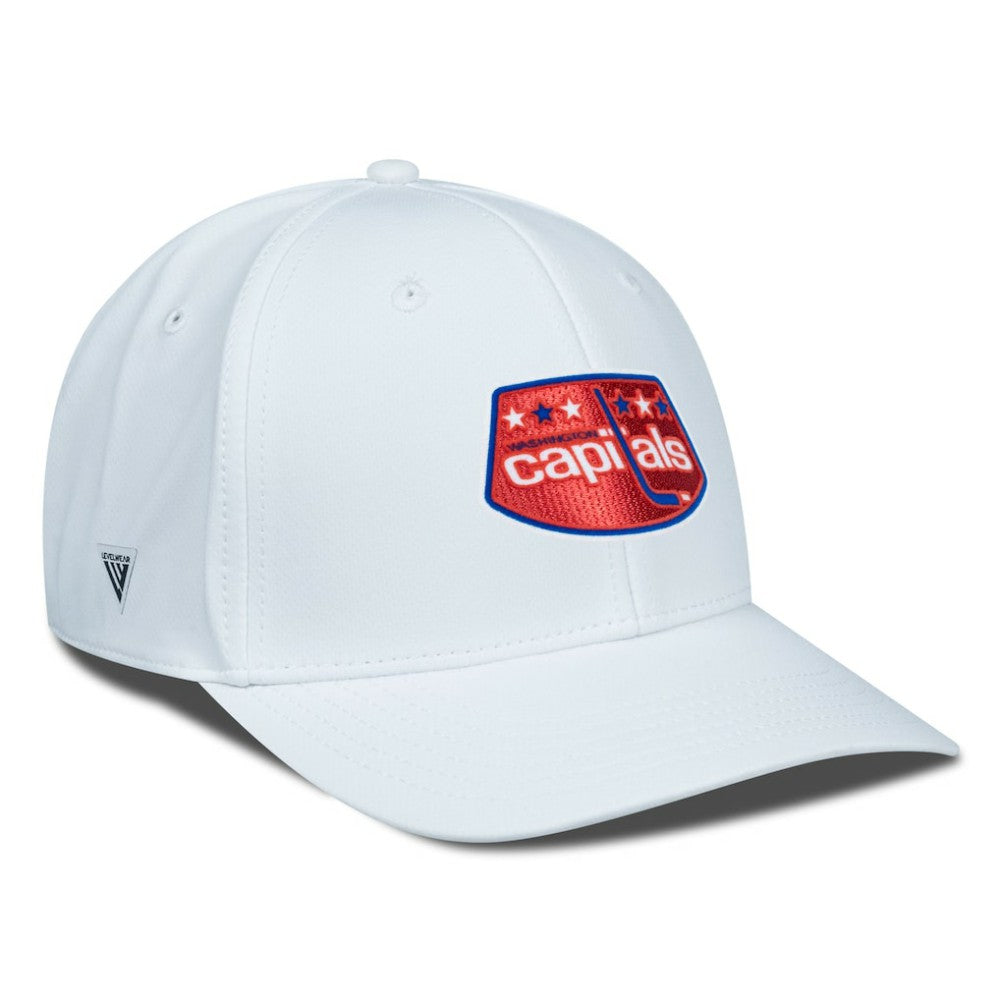 NHL White Washington Capitals Levelwear Retro Skylight Rise Flex Hat