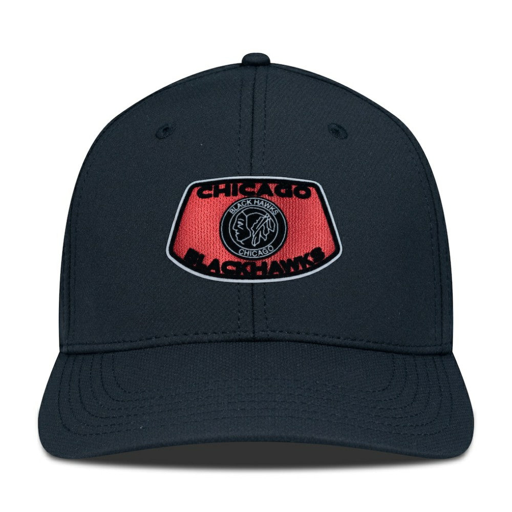 NHL Black Chicago Blackhawks Levelwear Retro Skylight Rise Flex Hat