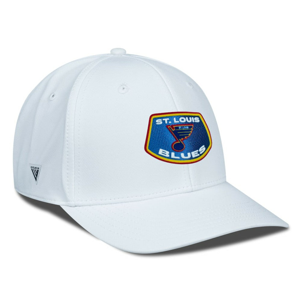 NHL White St. Louis Blues Levelwear Retro Skylight Rise Flex Hat