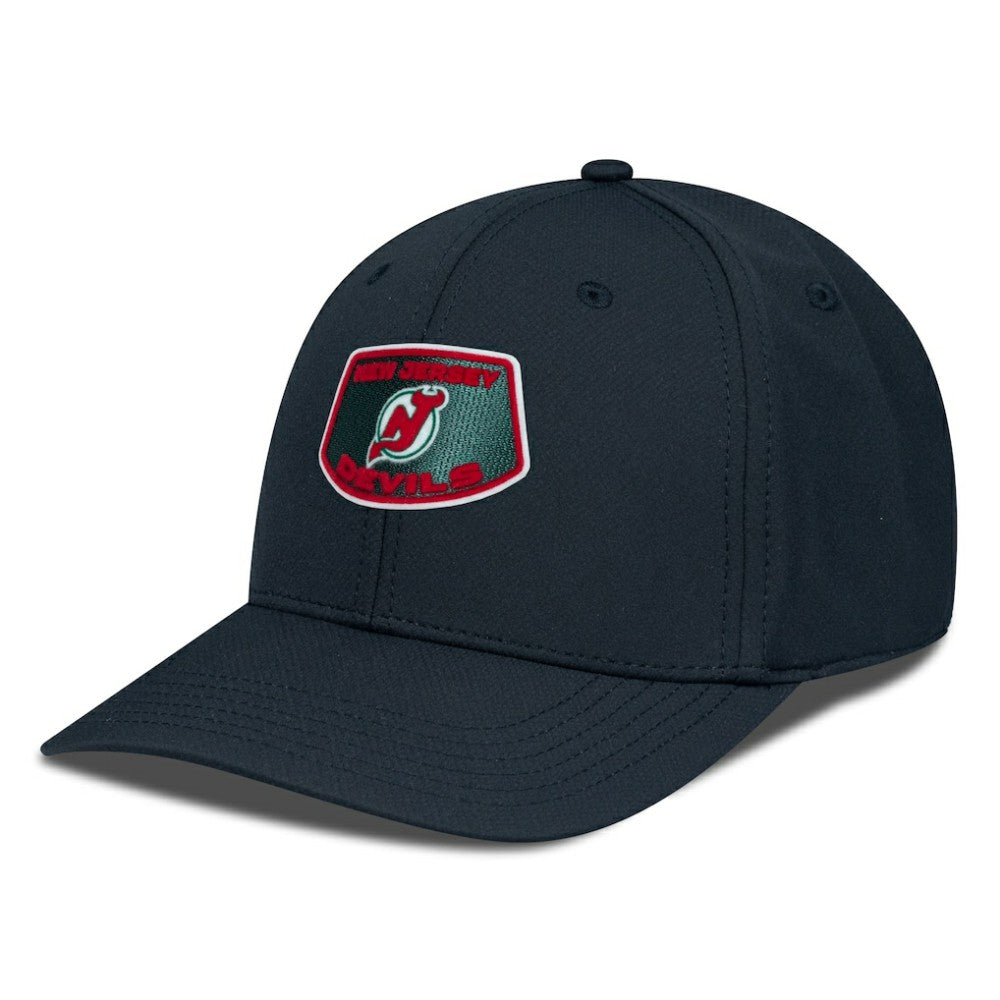NHL Black New Jersey Devils Levelwear Retro Skylight Rise Flex Hat