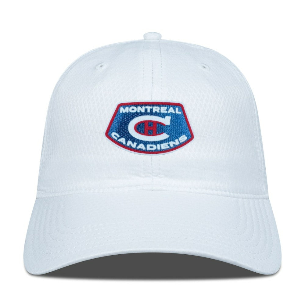 NHL White Montreal Canadiens Levelwear Retro Skylight Matrix Adjustable Hat