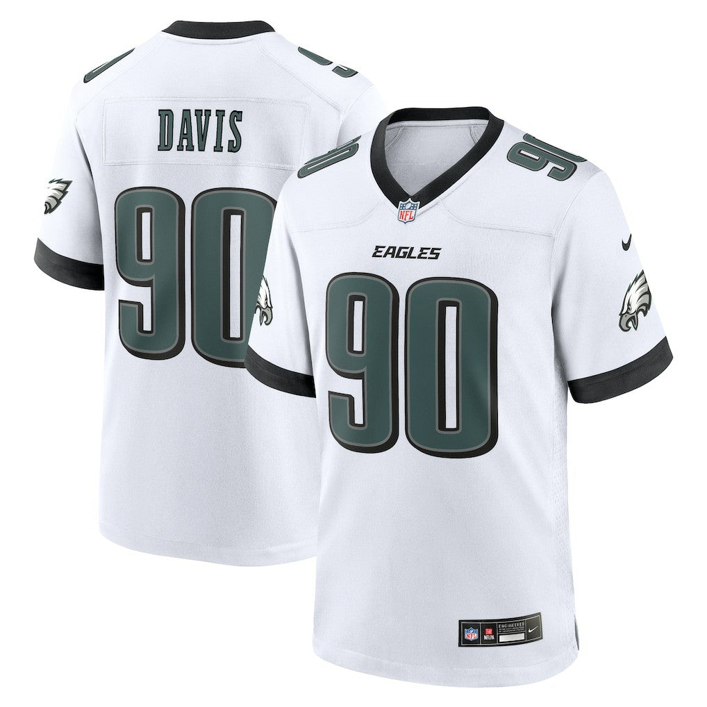 Jordan Davis  White Game Jersey - Philadelphia Eagles