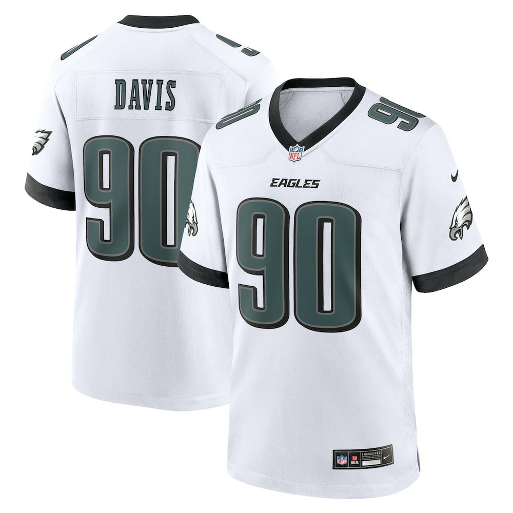 Jordan Davis  White Game Jersey - Philadelphia Eagles