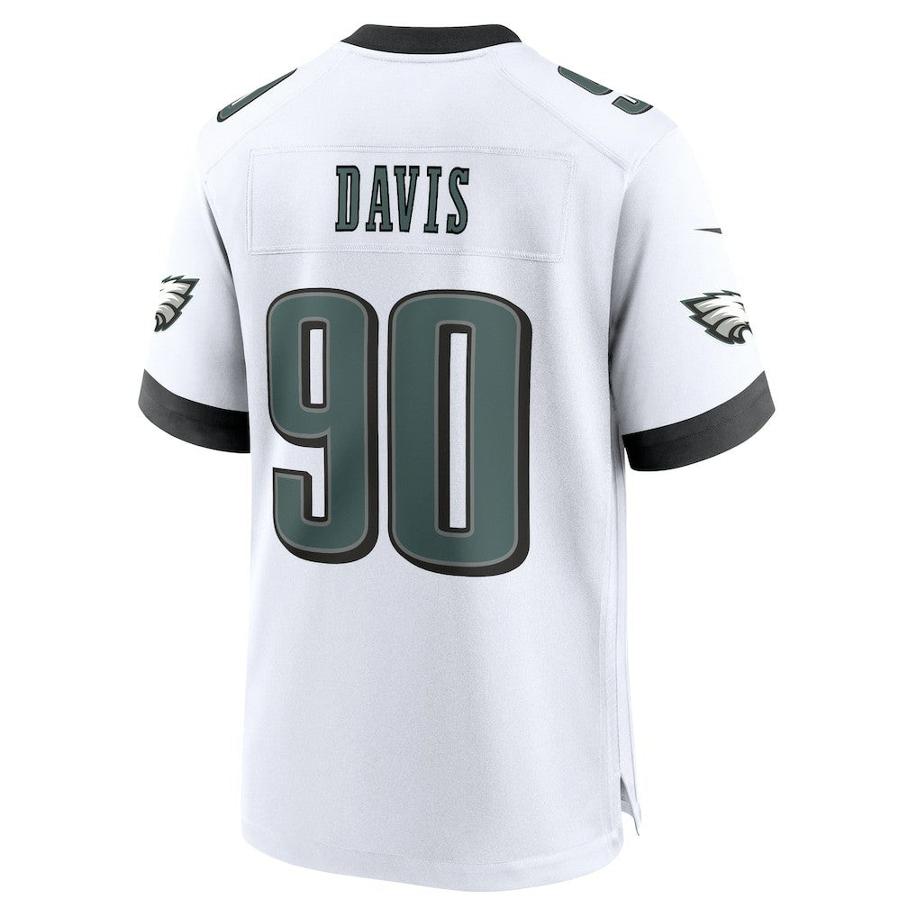 Jordan Davis  White Game Jersey - Philadelphia Eagles