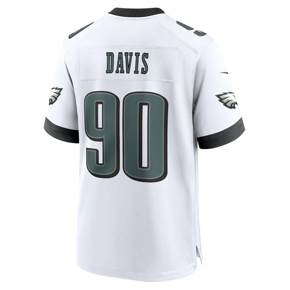 Jordan Davis  White Game Jersey - Philadelphia Eagles