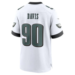 Jordan Davis  White Game Jersey - Philadelphia Eagles