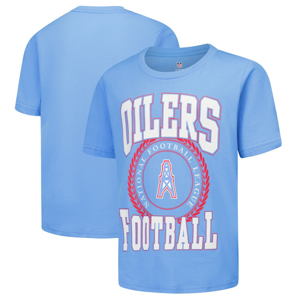 Youth Oilers Throwback Stitched Up Retro Logo T-Shirt - Tennessee Titans