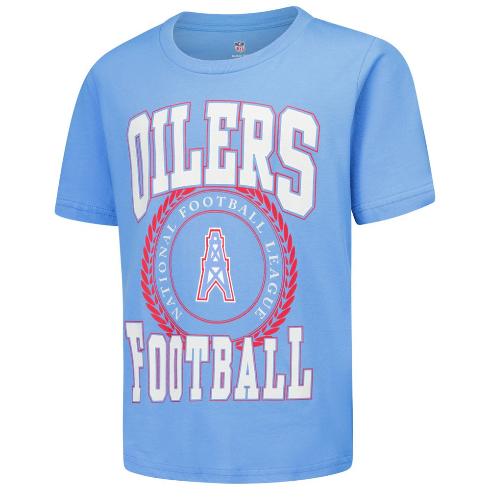 Youth Oilers Throwback Stitched Up Retro Logo T-Shirt - Tennessee Titans