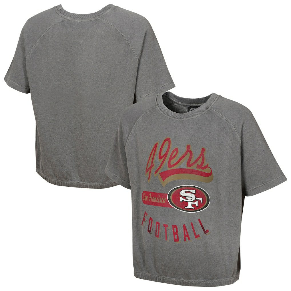 Women's Mineral Wash Short Sleeve Top - San Francisco 49ers