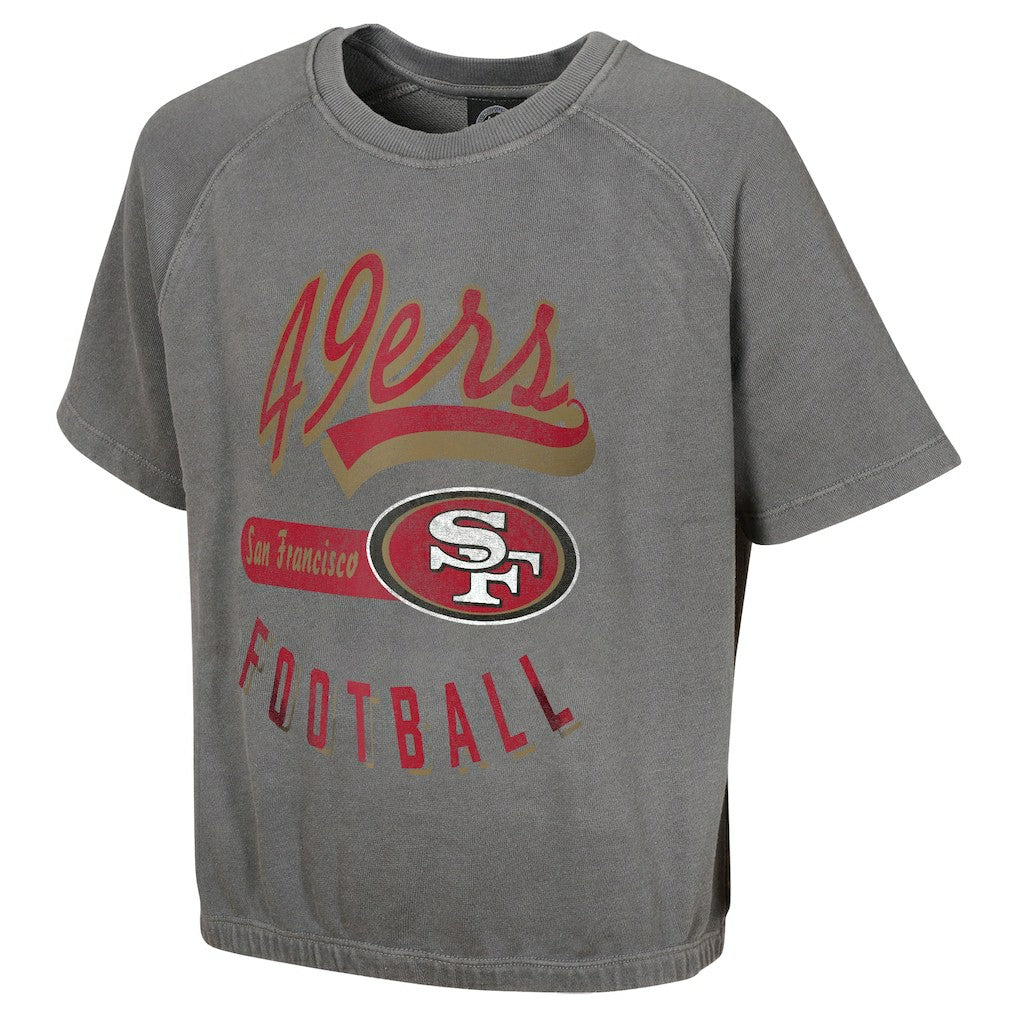 Women's Mineral Wash Short Sleeve Top - San Francisco 49ers