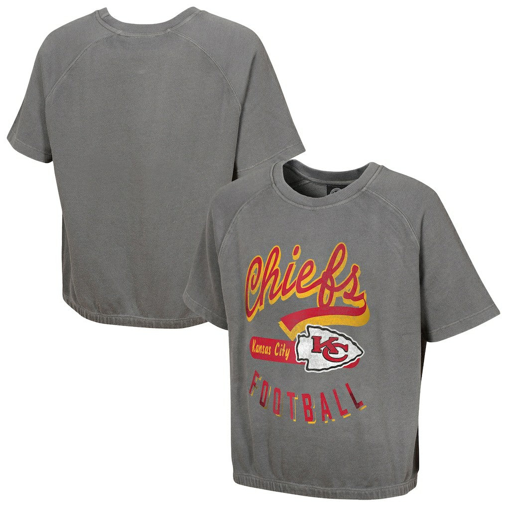 Women's Mineral Wash Short Sleeve Top - Kansas City Chiefs