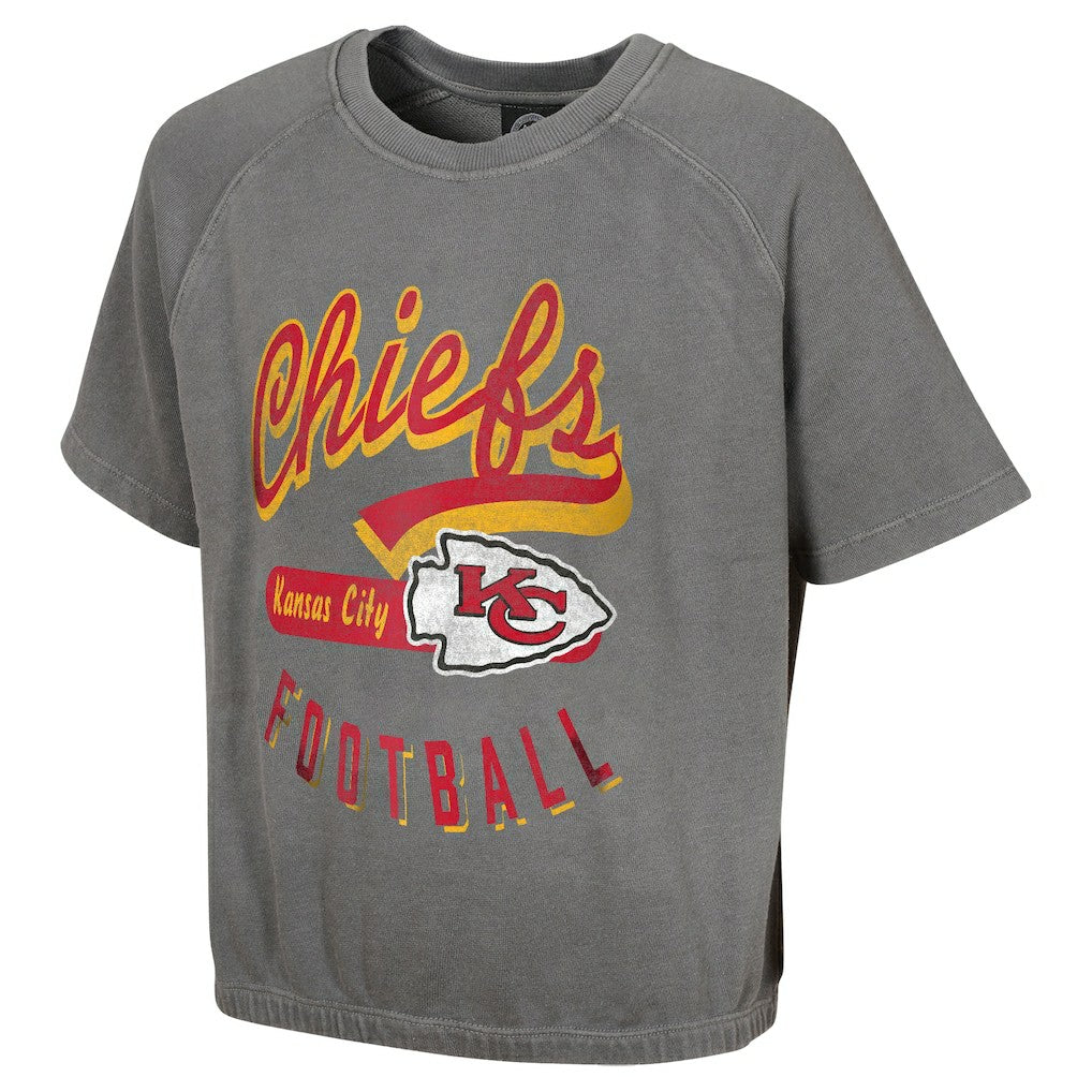Women's Mineral Wash Short Sleeve Top - Kansas City Chiefs