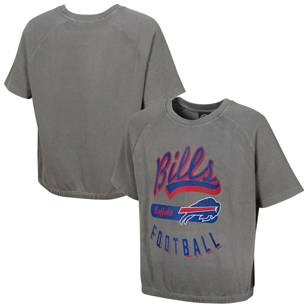 Women's Mineral Wash Short Sleeve Top - Buffalo Bills