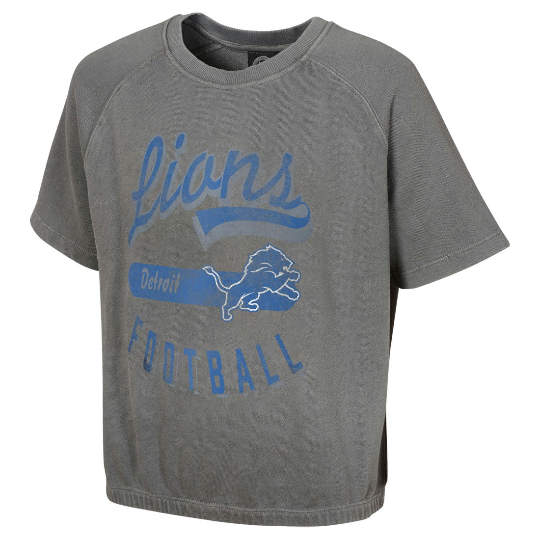 Women's Mineral Wash Short Sleeve Top - Detroit Lions