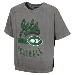 Women's Mineral Wash Short Sleeve Top - New York Jets