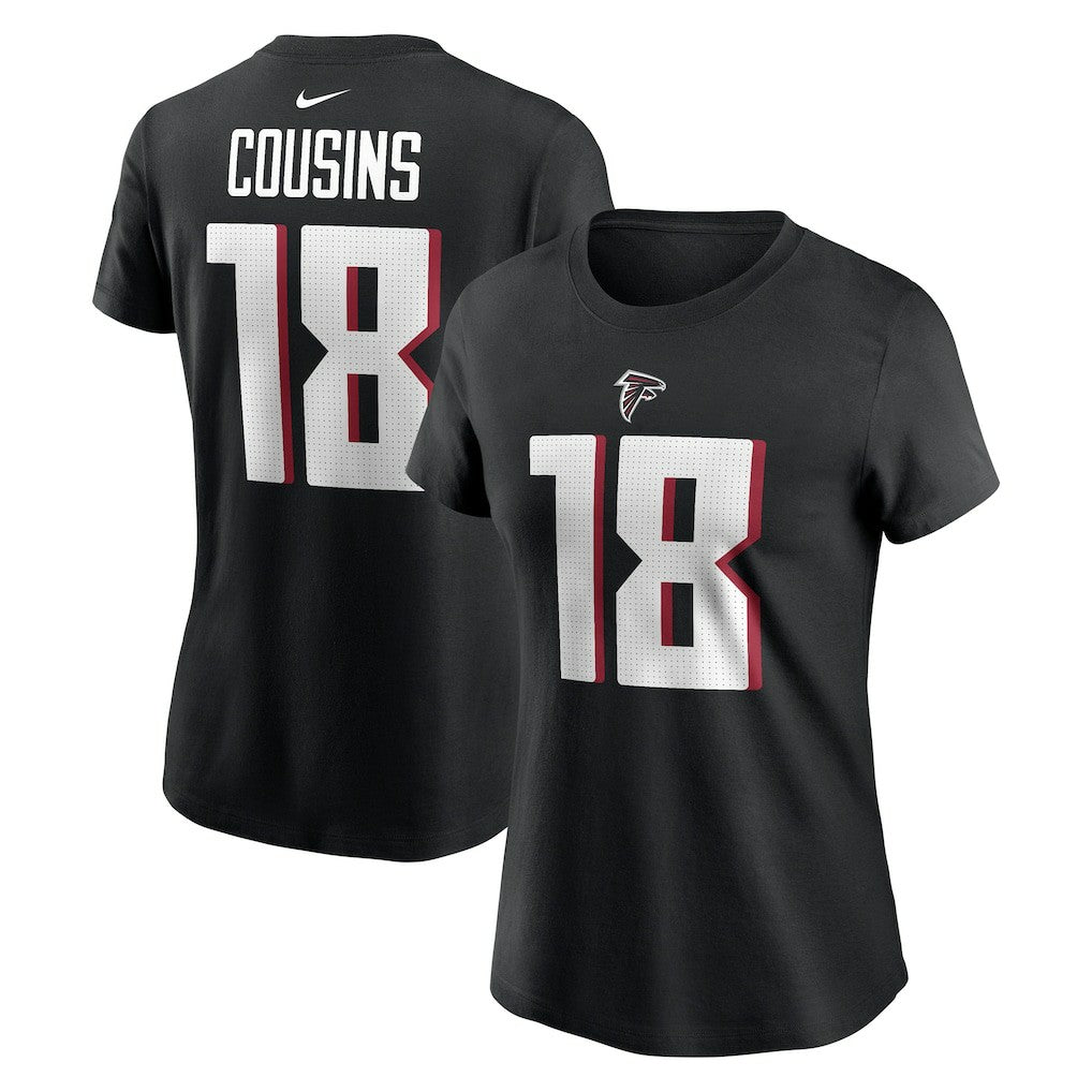 Kirk Cousins  Women's Player Name & Number T-Shirt - Atlanta Falcons